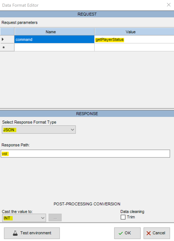 Volume Virtual Input Format