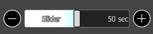 Esempio di valore analogico come slider