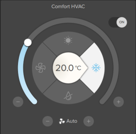 Esempio di un controller HVAC configurato 