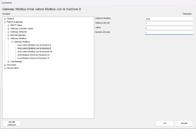 Gateway modbus