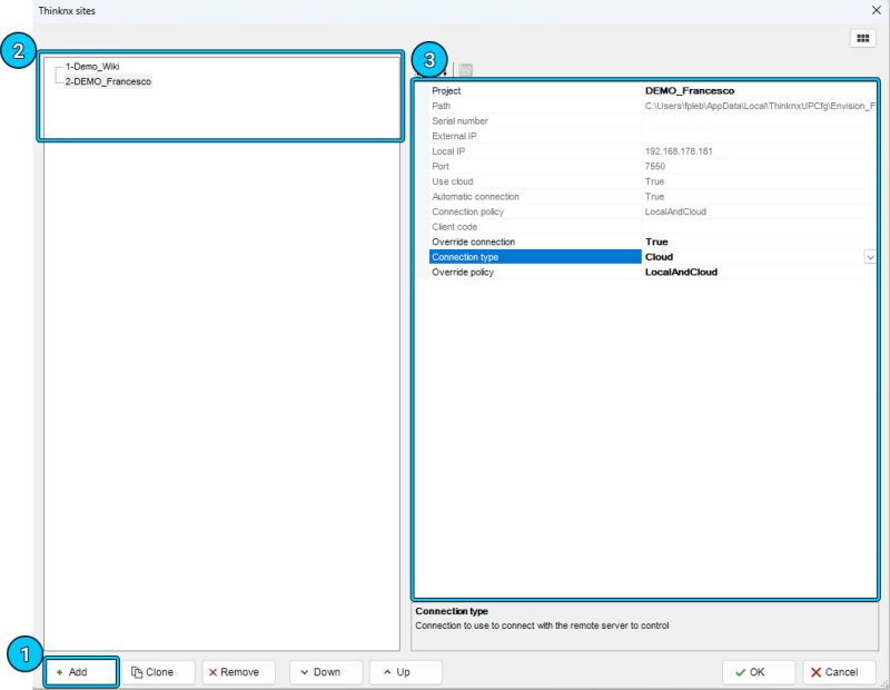 Multi sito - Gestione impianti Thinknx