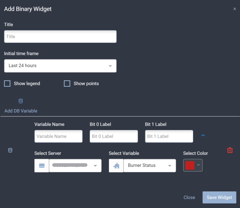  Add Binary Widget