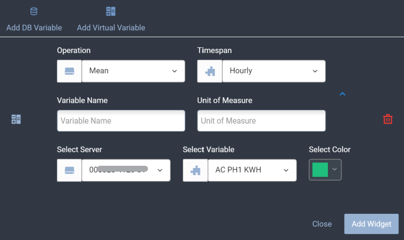  Chart Virtual DB Variable