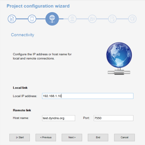 Step 3: connection settings