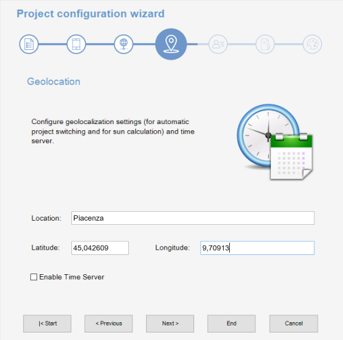 Step 4: server location settings