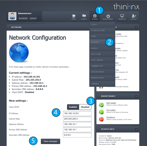 IP address configuration