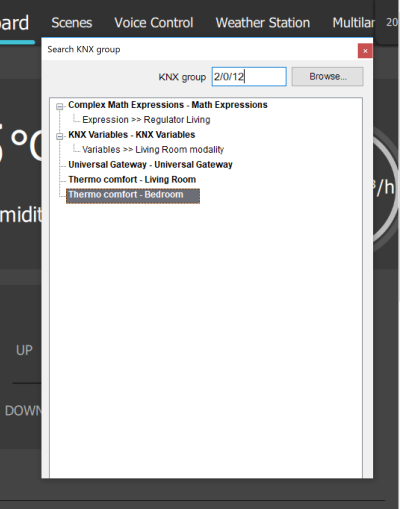 KNX search utility