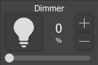 Widget Interruttore come dimmer piccolo 