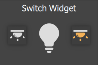 Widget Interruttore senza bisello e con pulsanti