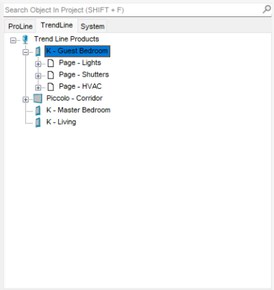  Trend Line tab