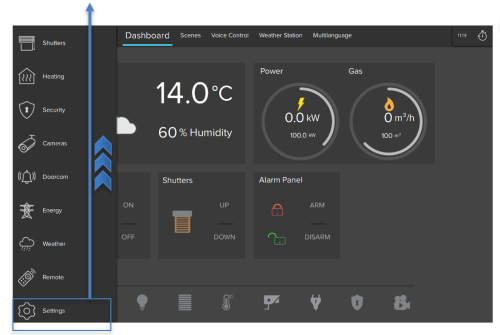 Access to Settings