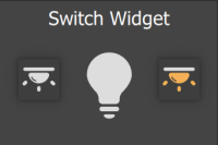 Switch Widget without bevel & with buttons