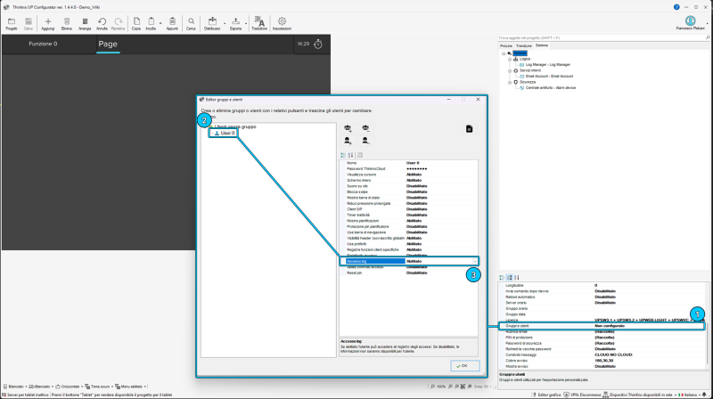 Enable log access for the user Enable log access for the user