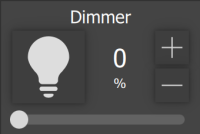 Switch Widget as a dimmer small 