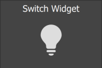 Switch Widget without buttons and bevel 